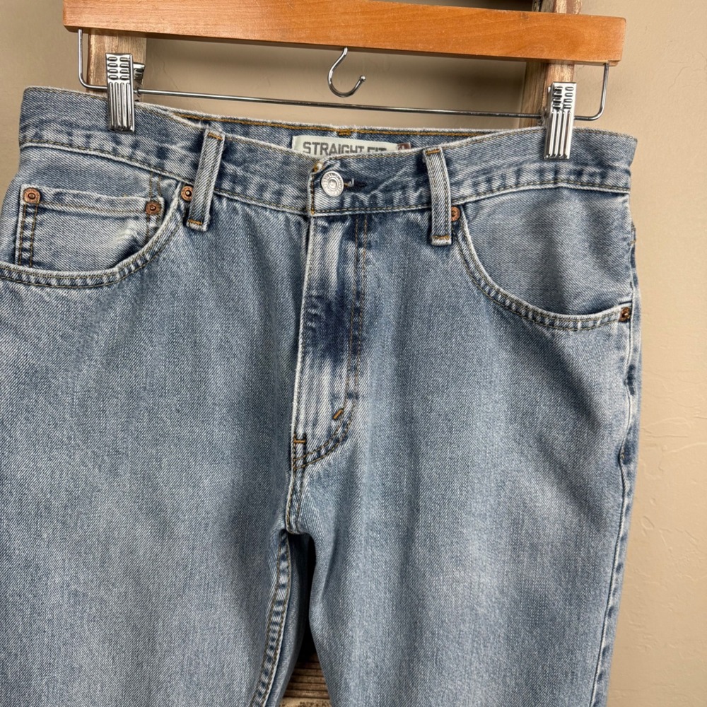 Vintage 2010 Levi 505 Zip Fly Relax‎ Fit Blue Denim Jeans 31x27.5 - Picture 2 of 8